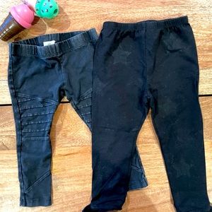 2 Cute 2T  Black Pants/leggings for Kids /Girl